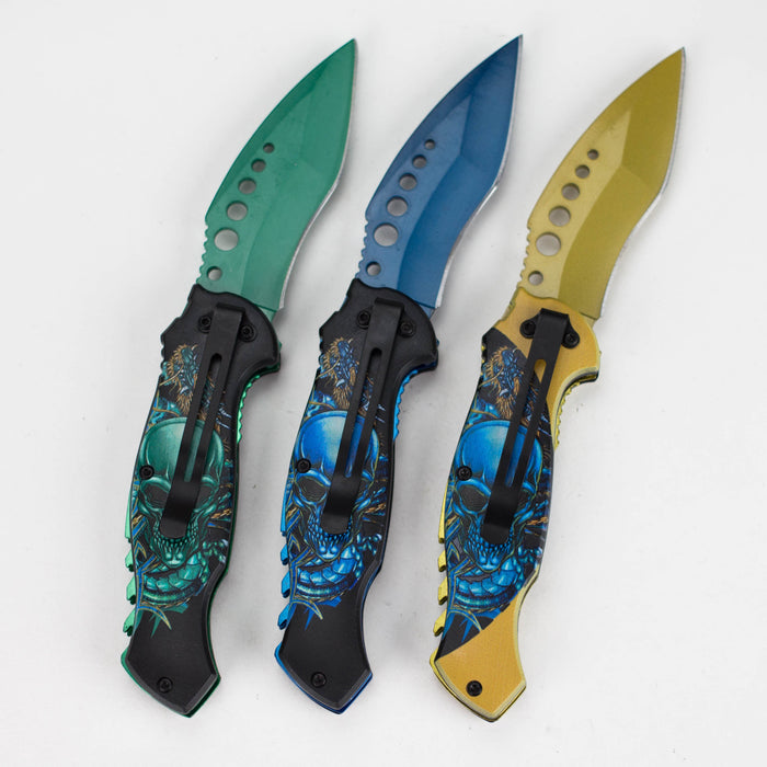 SpectraSkull  Foldable Pocket Knife_2