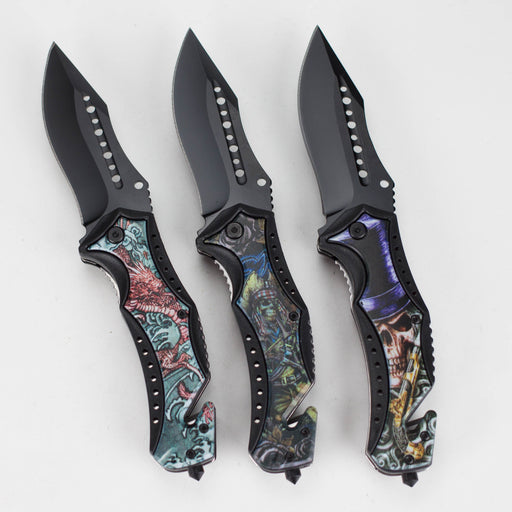 SkullBlade Foldable Pocket Knife_0