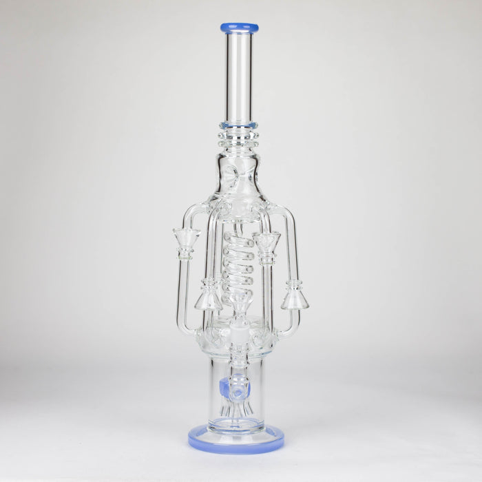 19" Coil Glass water recycler bong [C1576]_10