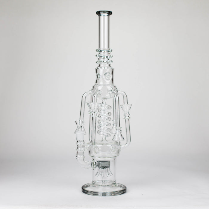 19" Coil Glass water recycler bong [C1576]_4