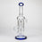 11″ Straight Tube Glass Recycler Bong With Color Base [C1556]_8