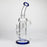 11″ Straight Tube Glass Recycler Bong With Color Base [C1556]_3