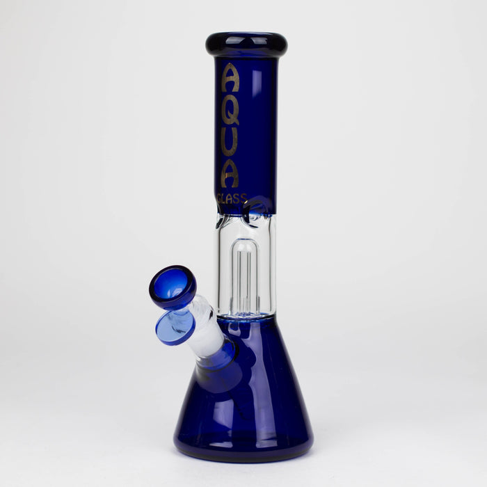 AQUA | 10″ Glass Bong with Percolator & Bowl Box of 8 [B2]_8