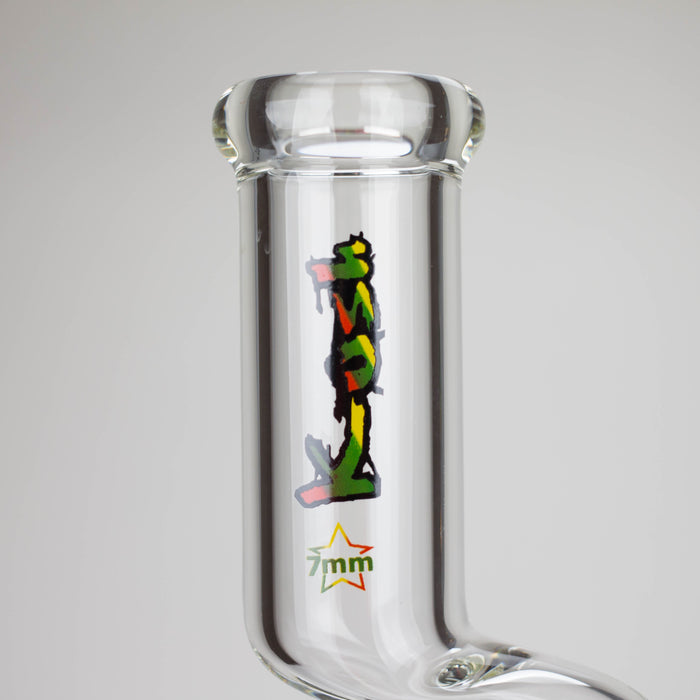 Kush | 17" Zig-Zag Rasta 420 glass bong_5