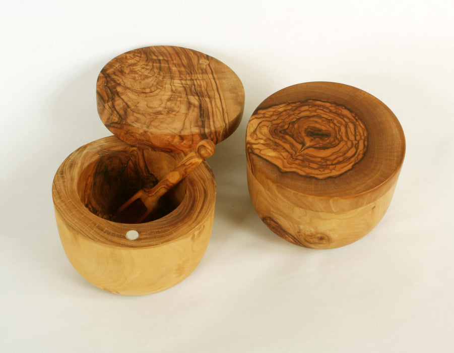 VOW | Olive Wood Jar-Magnetic Lid-Doozer_1