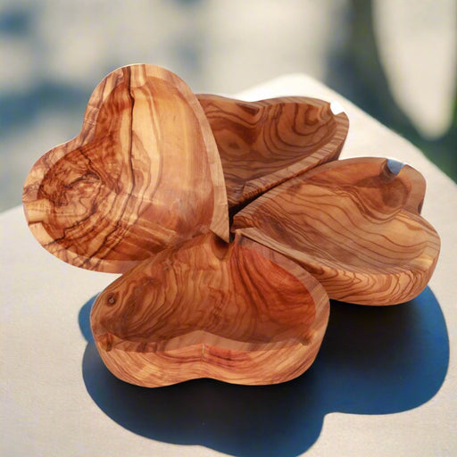 VOW | Olive wood Heart shaped ashtray_0