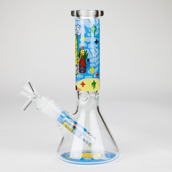 7.5" 4mm Cartoon Design Beaker Bong [PIP877]_13