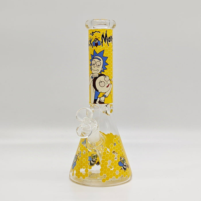 10" 5mm Assorted Design Beaker Bong [103805P]_7