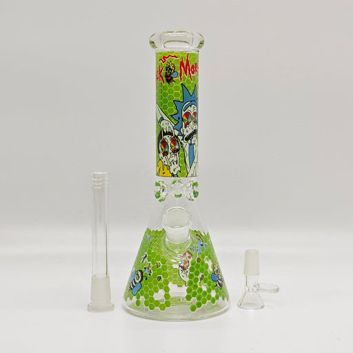 10" 5mm Assorted Design Beaker Bong [103805P]_1