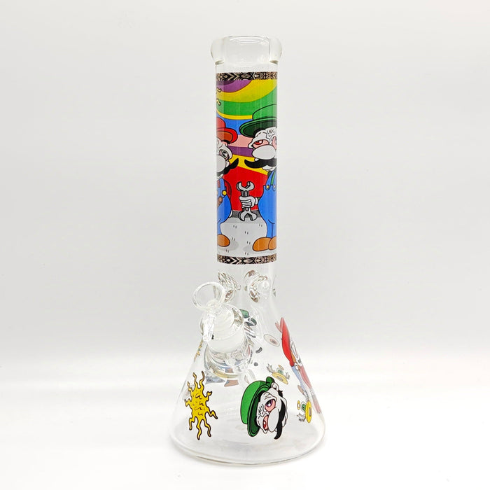 14" 7mm Novelty Design Beaker Glass Bong [240612]_7