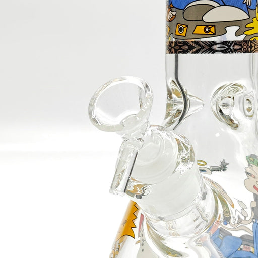 14" 7mm Novelty Design Beaker Glass Bong [240612]_1