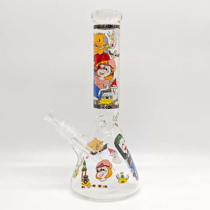 14" 7mm Novelty Design Beaker Glass Bong [240612]_10