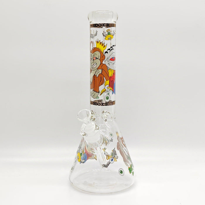 14" 7mm Novelty Design Beaker Glass Bong [240612]_8