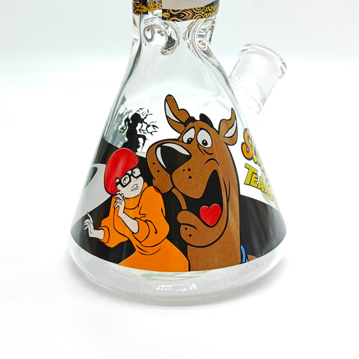 14" 7mm Cartoon Beaker Glass Bong [P22]_2