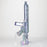 22" Electroplated Machin gun Design Glass Bong with Display Stand [GU003]_2