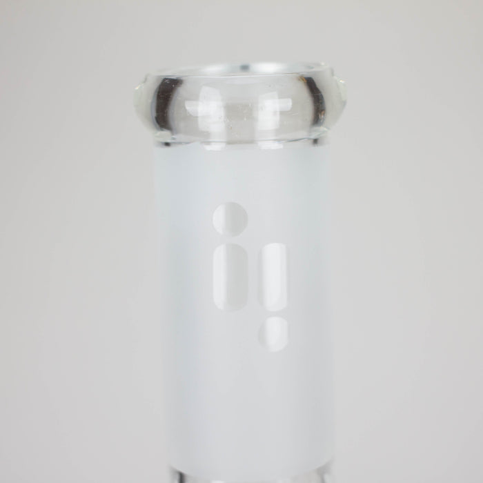 12" Frosted glass beaker water bong_3