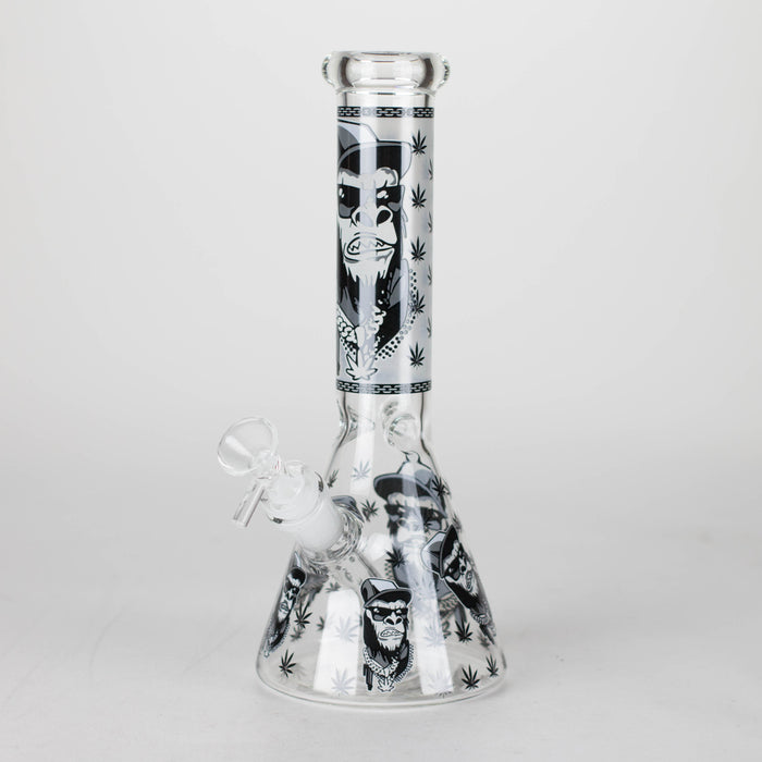 10" Gorilla Designs Glow In The Dark beaker bong In the Box [PIP302]_12