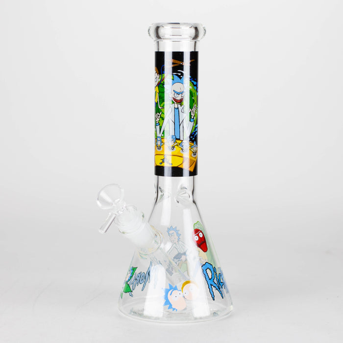 10" Cartoon Designs Glow In The Dark beaker bong In the Box [PIP302]_8