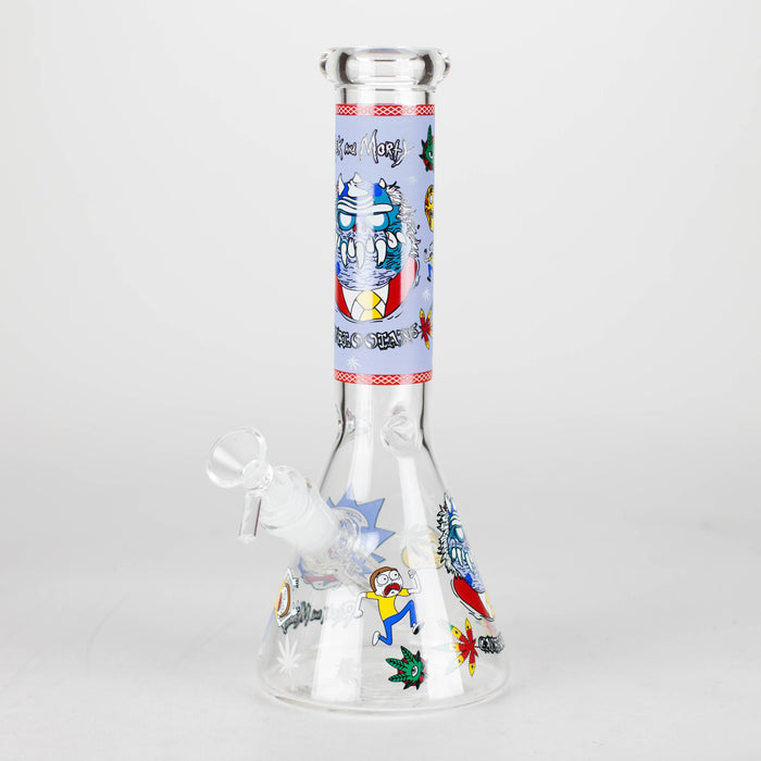 10" Cartoon Designs Glow In The Dark beaker bong In the Box [PIP302]_9