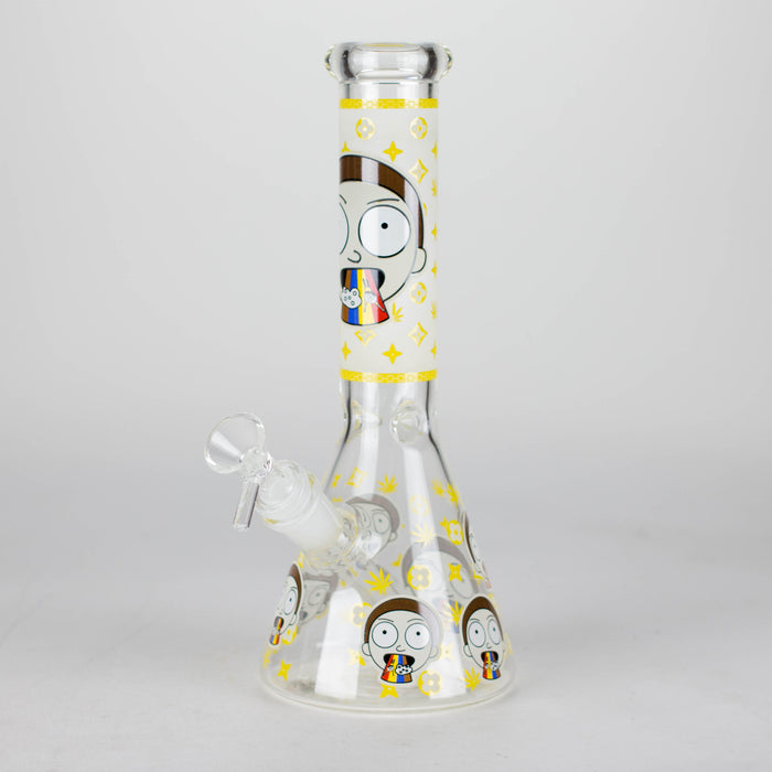 10" Cartoon Designs Glow In The Dark beaker bong In the Box [PIP302]_12