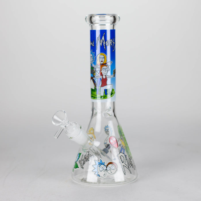 10" Cartoon Designs Glow In The Dark beaker bong In the Box [PIP302]_10