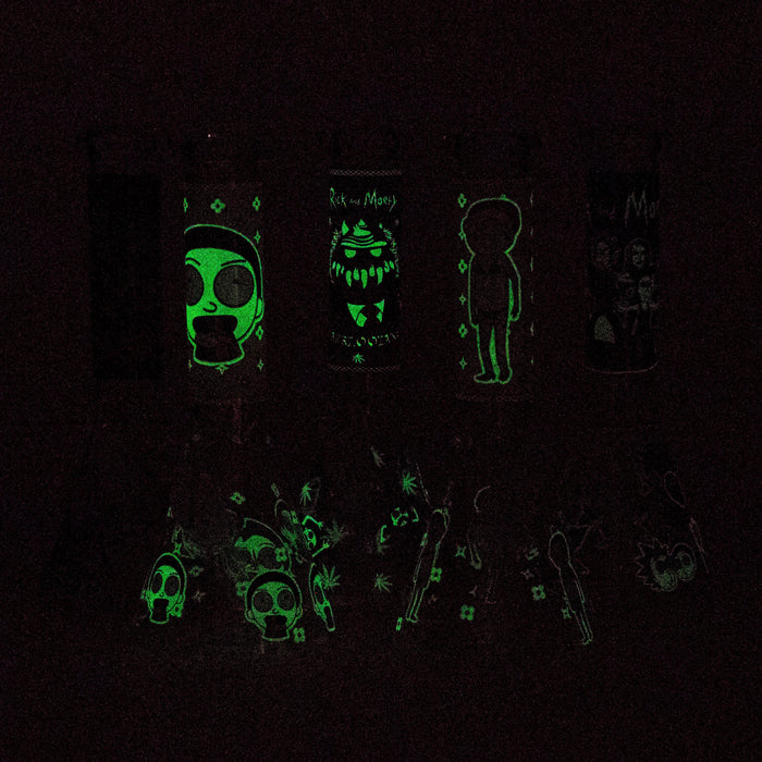 10" Cartoon Designs Glow In The Dark beaker bong In the Box [PIP302]_6