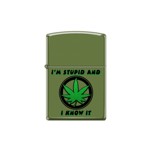 Zippo 228 - 064438 Stupid Weed Green_0