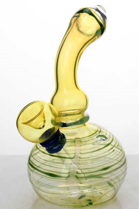 6 inches changing color glass water bong_4