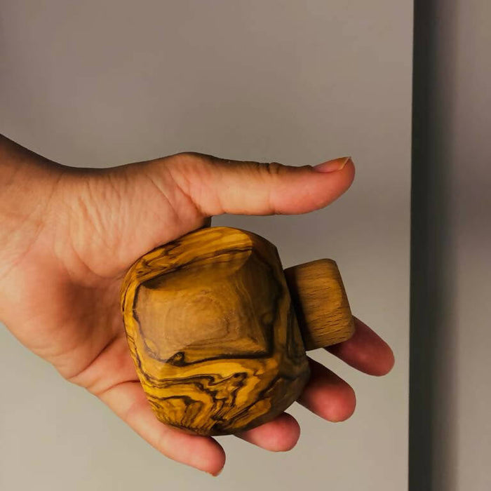 VOW | Olive Wood Apple Dugout/Smoker's Gift 1_4