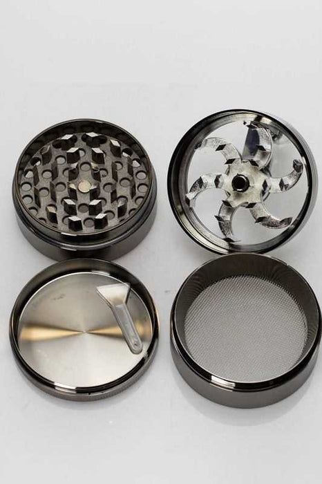 4 parts aluminium herb grinder with handle_1