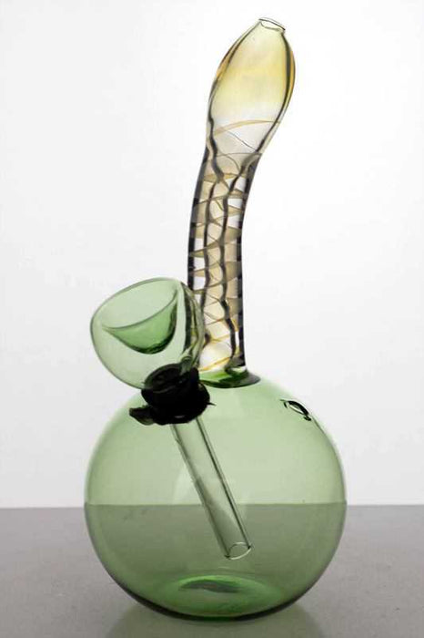 6 inches changing color glass water bong_3