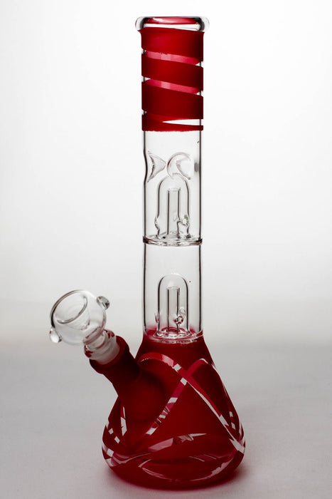 12 inches double dome percolator beaker Bong_13