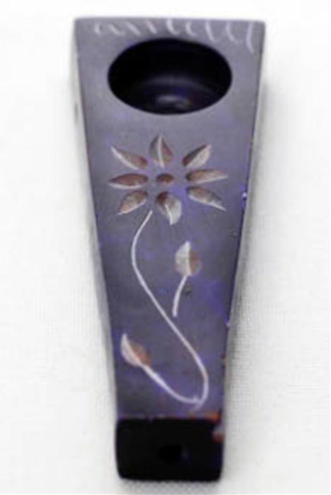 Flower Engraved Stone Pipe Pack of 3_2