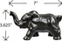 Elephant Novelty Pipe - Black Color_1