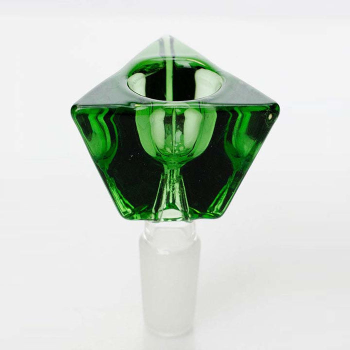 Triangular pyramid Glass Green bowl [JC-12522]_0