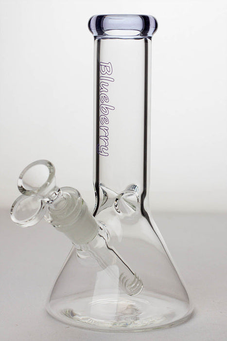 8" Blueberry glass beaker water bongs_12