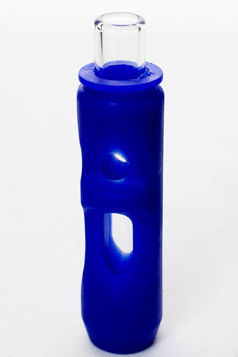 Silicone hand pipe with multi holes glass bowl and tube ( GP1537 )_6