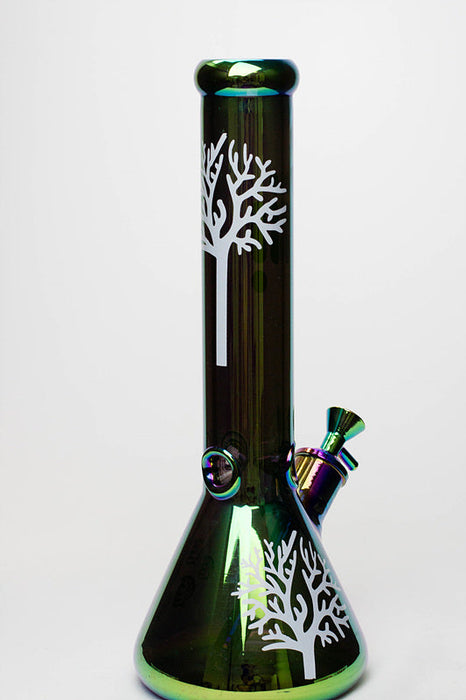 14" Infyniti Tree of life 7 mm metallic glass bong ( GP1588 )_14