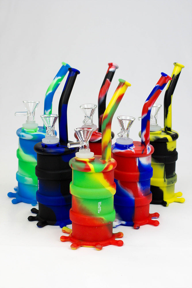 8" silicone detachable bubbler_0