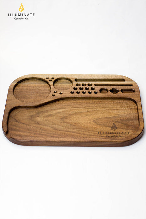 Walnut King size rolling tray K2_2