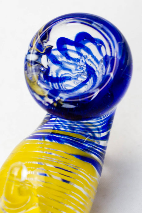 3.5" Goldfish shape glass hand pipe_4