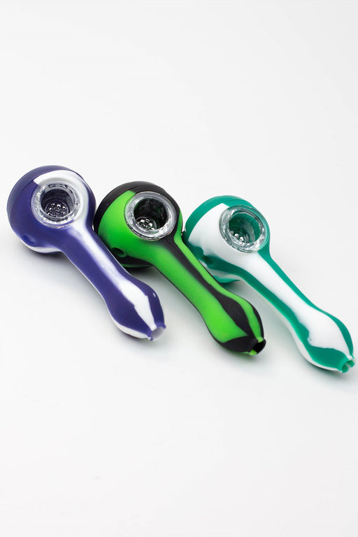 EYE Silicone hand pipe with glass bowl_1