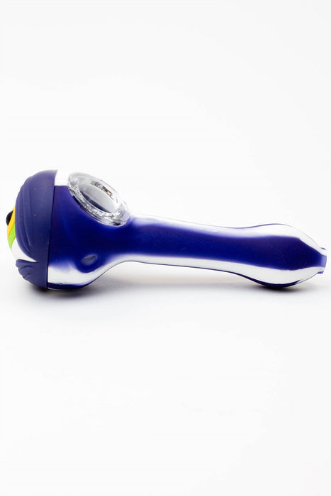 EYE Silicone hand pipe with glass bowl_6