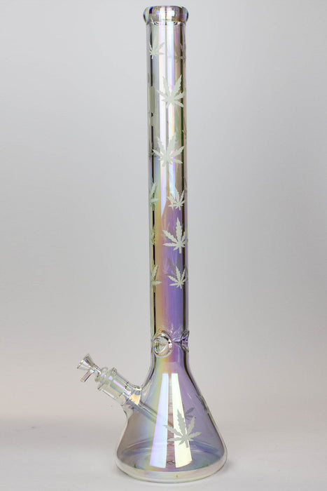 24" Infyniti leaf 7 mm metallic glass water bong_1