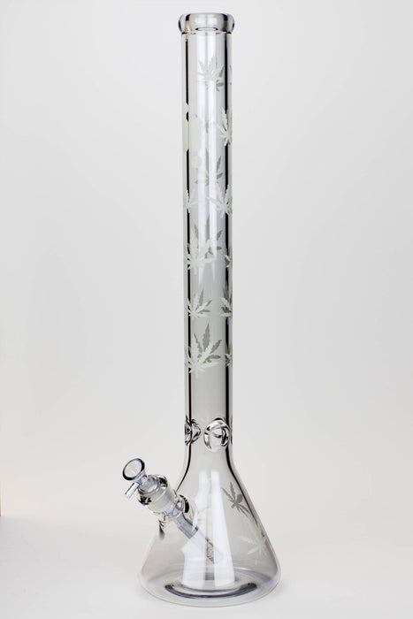 24" Infyniti leaf 7 mm metallic glass water bong_13