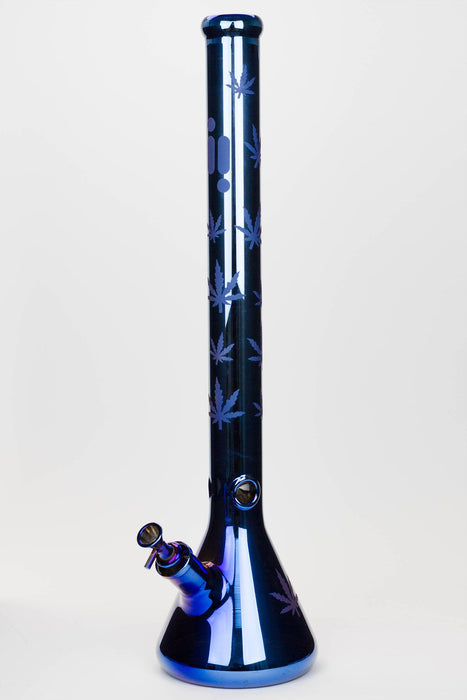 24" Infyniti leaf 7 mm metallic glass water bong_14