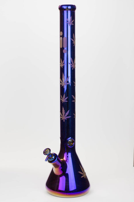 24" Infyniti leaf 7 mm metallic glass water bong_17