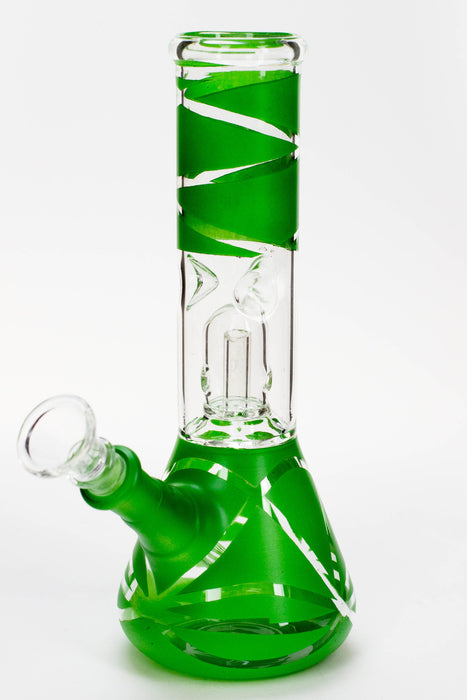 8" single dome percolator glass water bong_7