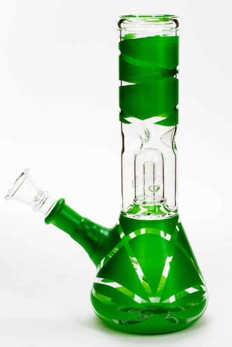 8" single dome percolator glass water bong_14