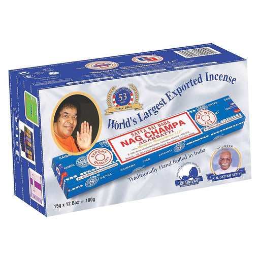 Satya | Nag Champa Agarbatti 15g Box of 12_0